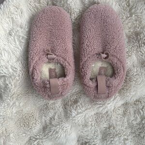 UGG Women’s Pink Bren Slip-On Shoes ,Cotton Mesh plush Terrycloth, Lined